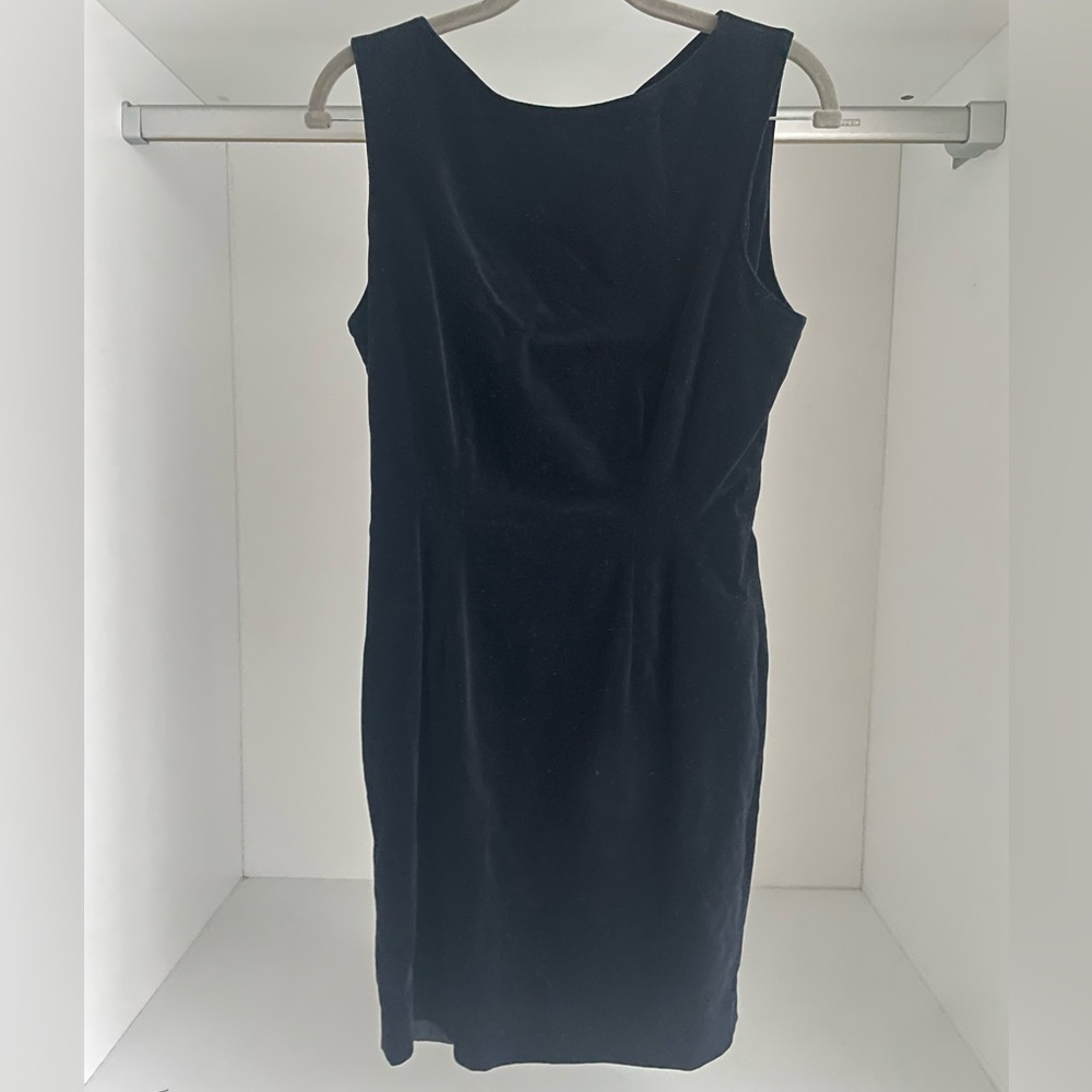 Vintage Esprit Black Velvet Mini Dress